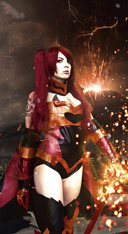 Erza Scarlet fire empress from Fairy Tail